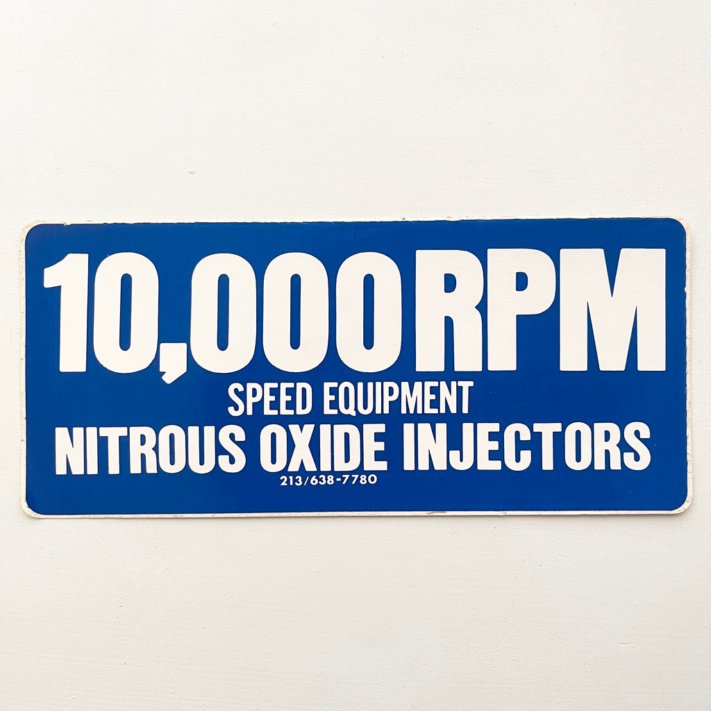 10,000 RPM Speed Equipment Nitrous Oxide Injectors Racing Sticker