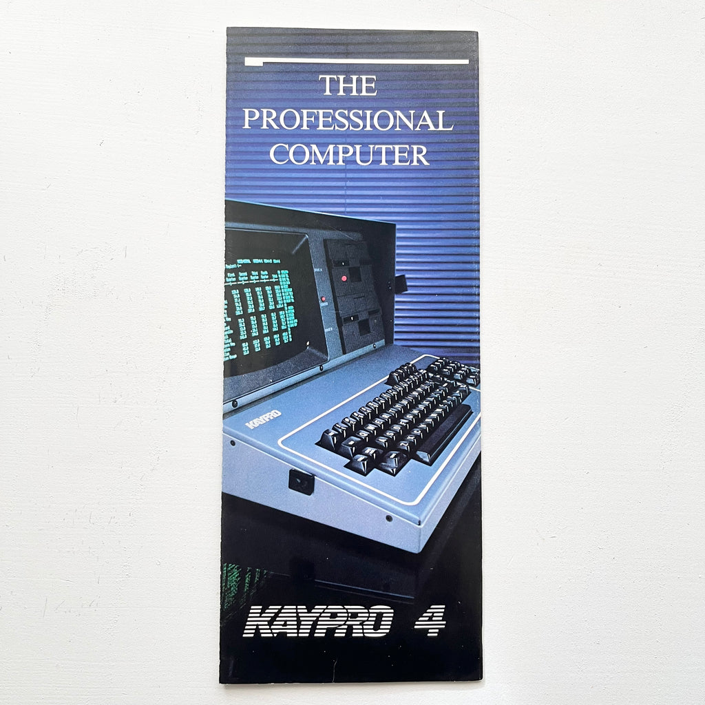 Vintage Kaypro 4 Computer Brochure Office Ephemera 1980s